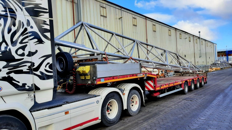 Aluminiummasten für Schwimmhalle